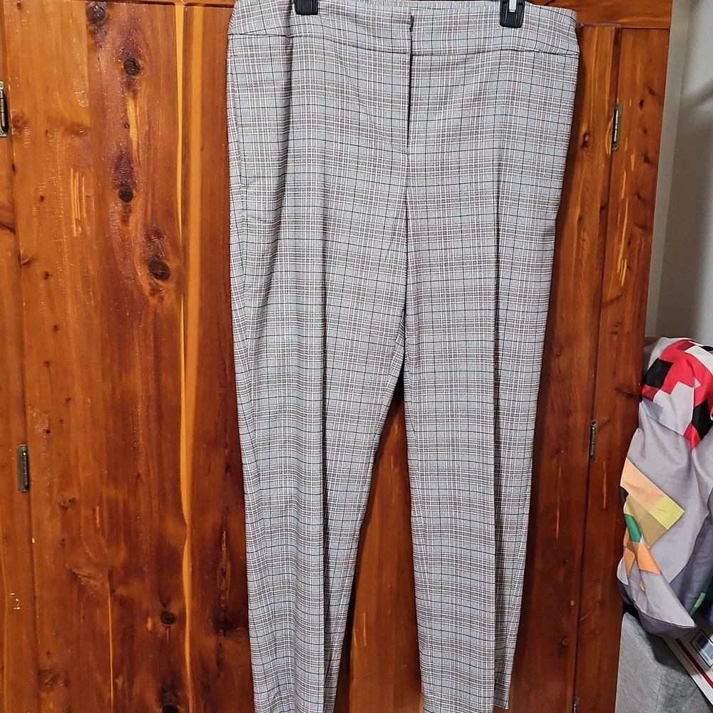 Kasper Gray Plaid Pants - Picture 2 of 9